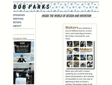 Tablet Screenshot of bobparkswriter.com